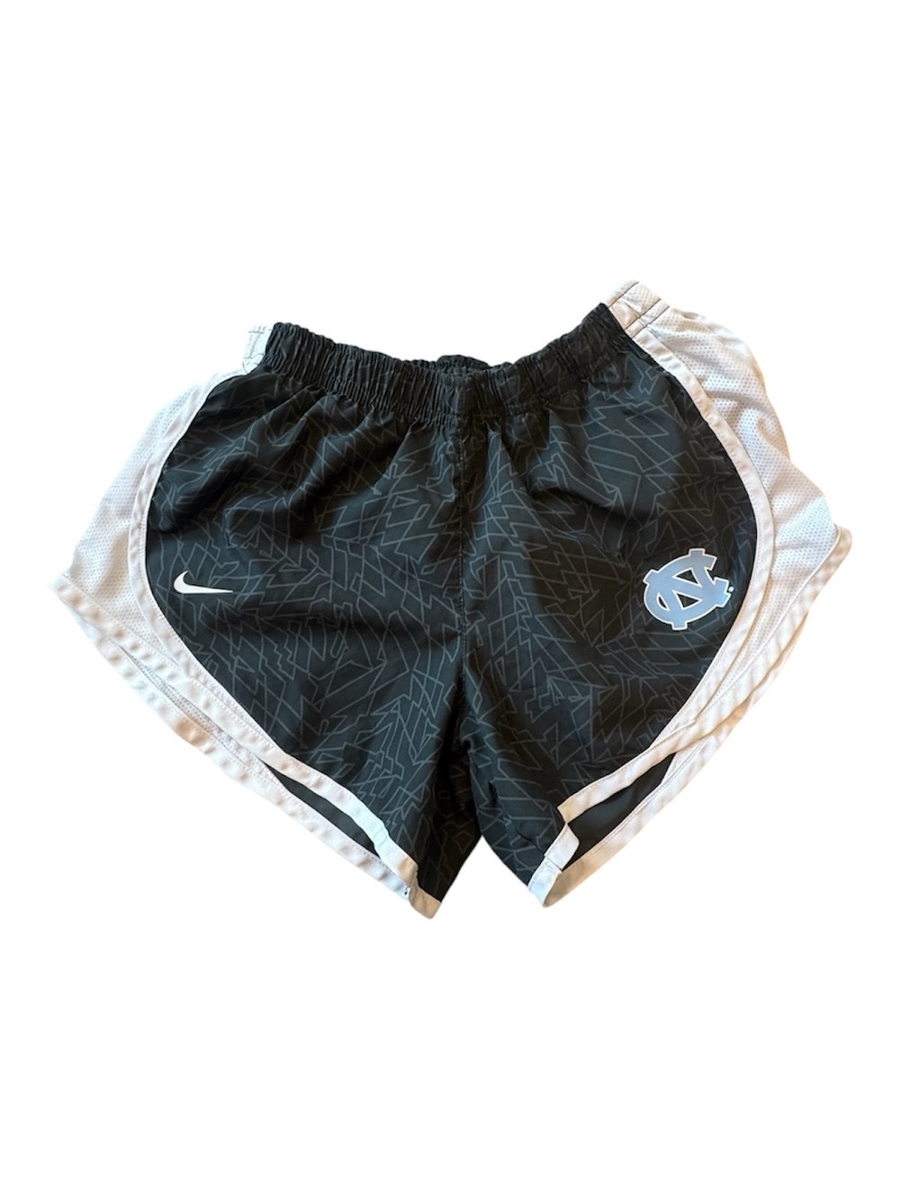 Nike Women’s Gray & White UNC Athletic Shorts